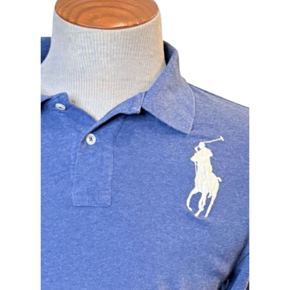 Polo Ralph Lauren Boys Polo Big Pony Sz. XL (18-20) Blue Long Blue - Picture 7 of 11